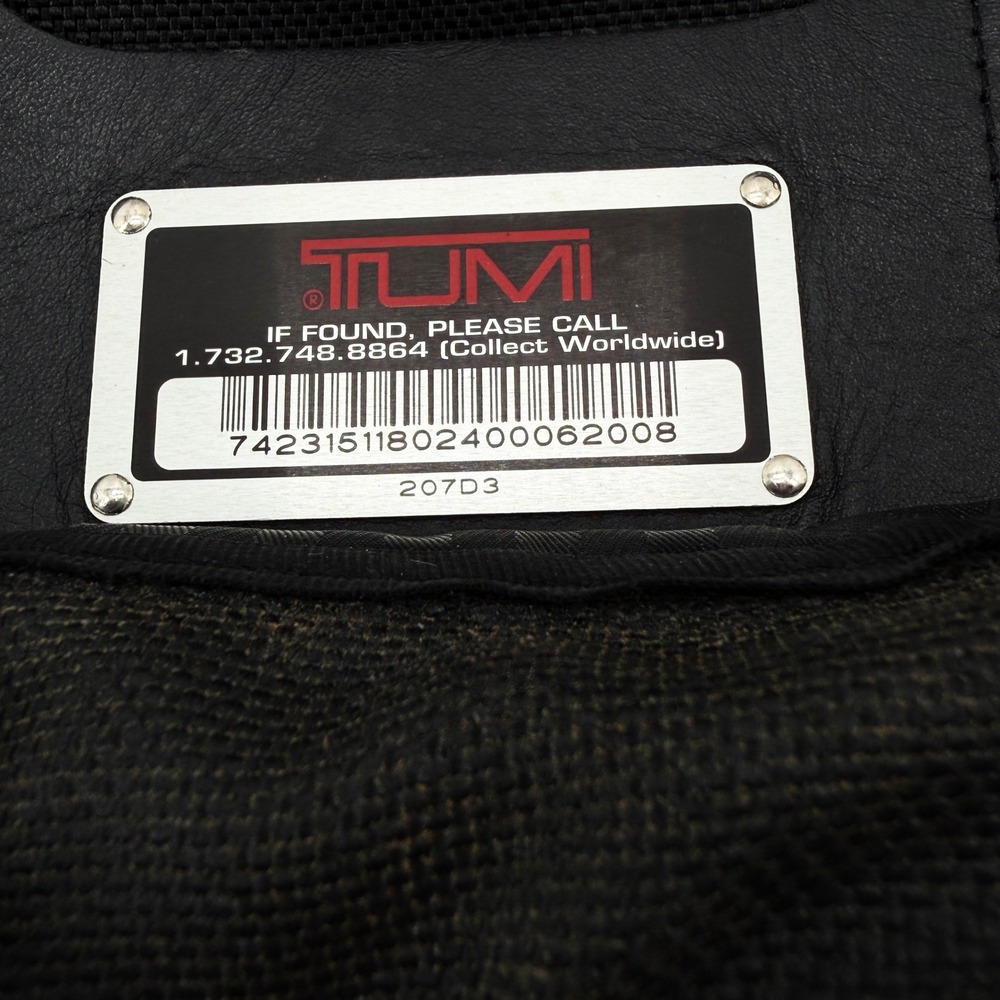 Tumi Black Nylon Expandable‎ Laptop Briefcase Messenger Bag Travel Vacation Gift - Picture 6 of 14